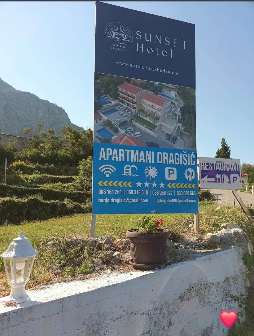Apartments Dragisic Sveti Stefan Dış mekan fotoğraf